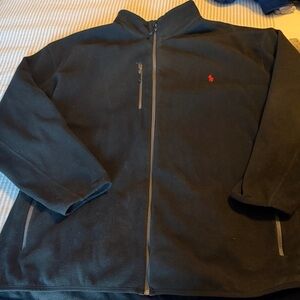 Mens Polo Ralph Lauren Full Zip Performance Black Fleece Jacket Coat 4XB XXXXL